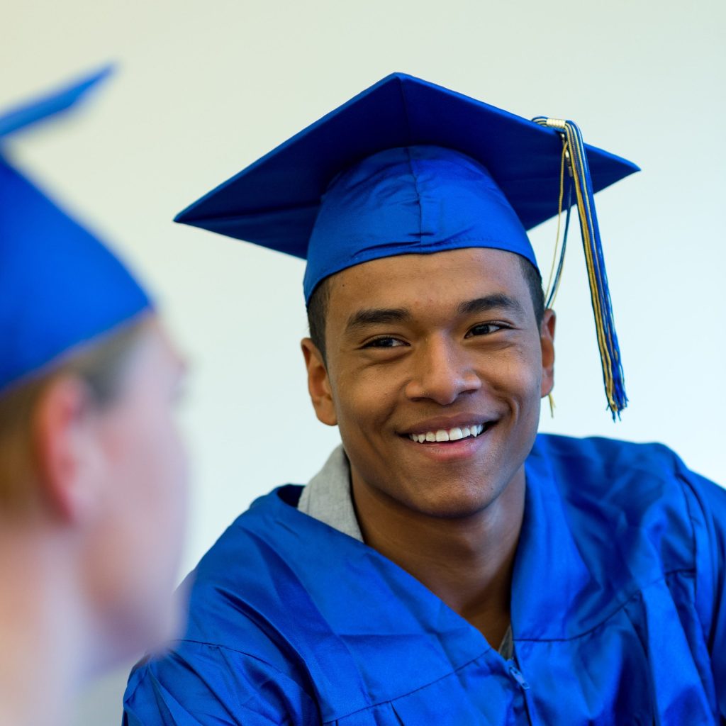 photo of Tacoma Community College students on Graduation day