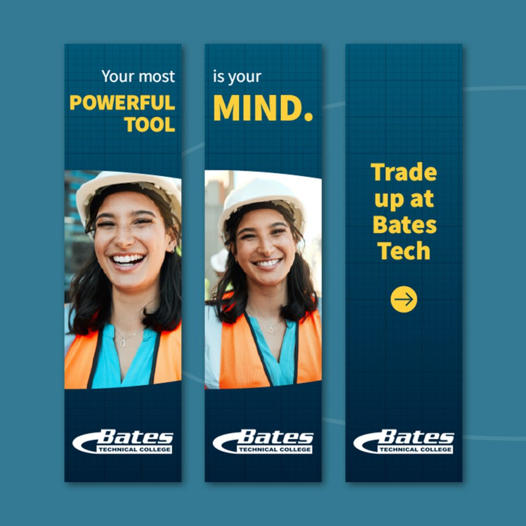 Bates Technical College digital advertisement