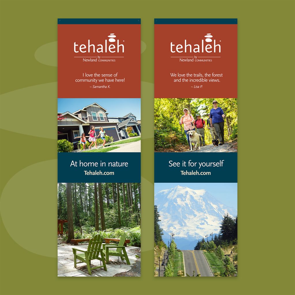 image of Brookfield Residential banners designed by JayRay Ads & PR in Tacoma