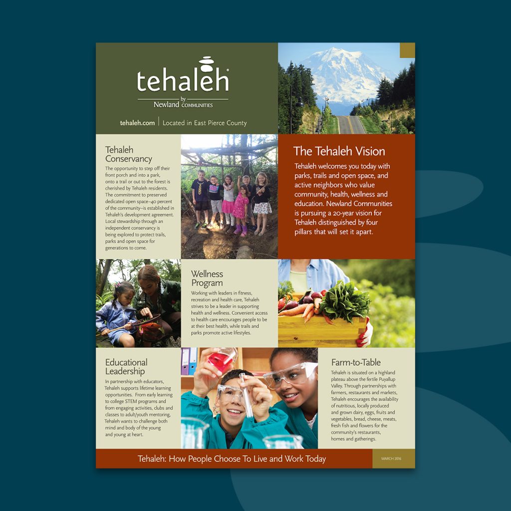 image of vision poster used for Brookfield Residential project designed by JayRay Ads & PR in Tacoma