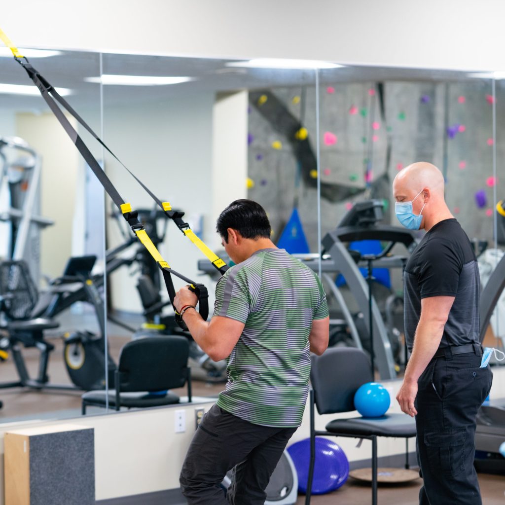 photo of a person working out in a gym at Summit Pacific Medical Center