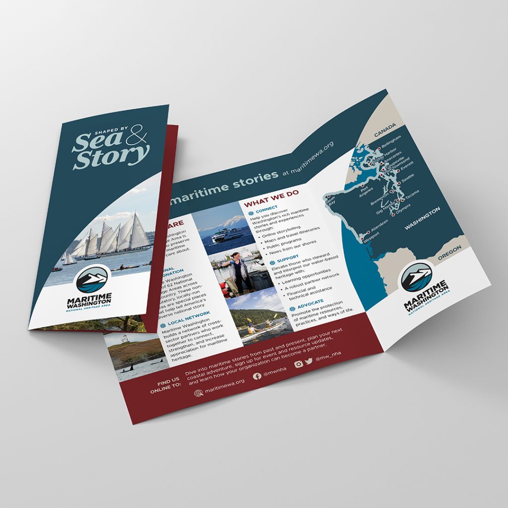 Maritime Washington National Heritage Area trifold advertisement