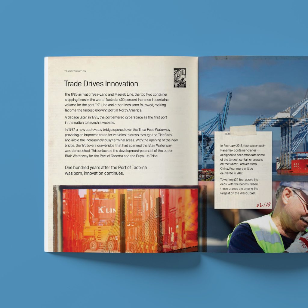 Port of Tacoma magazine spread