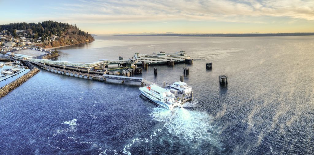 aerial photo of Kingston Fast Ferry