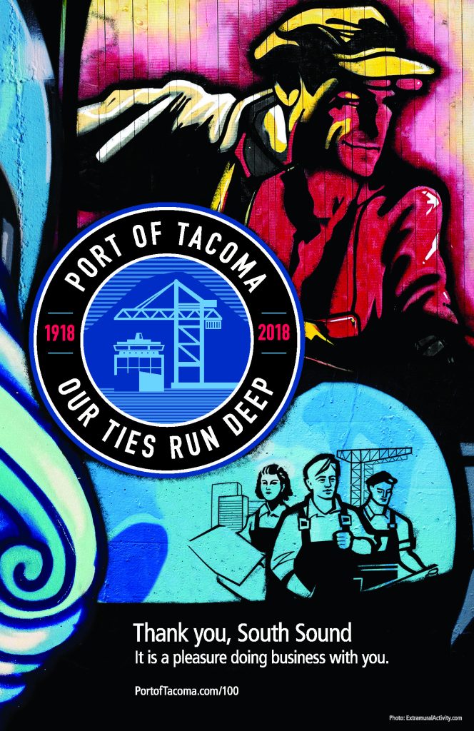 Port of Tacoma shipping container wrap design